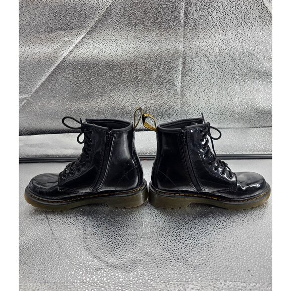 Dr. Martens 1460 J Black Patent Leather Boots Size 2 US Youth - Picture 8 of 9